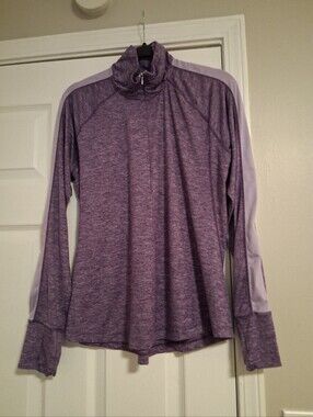 Brooks Women's Large Purple Athletic Quarter-Zip Pullover